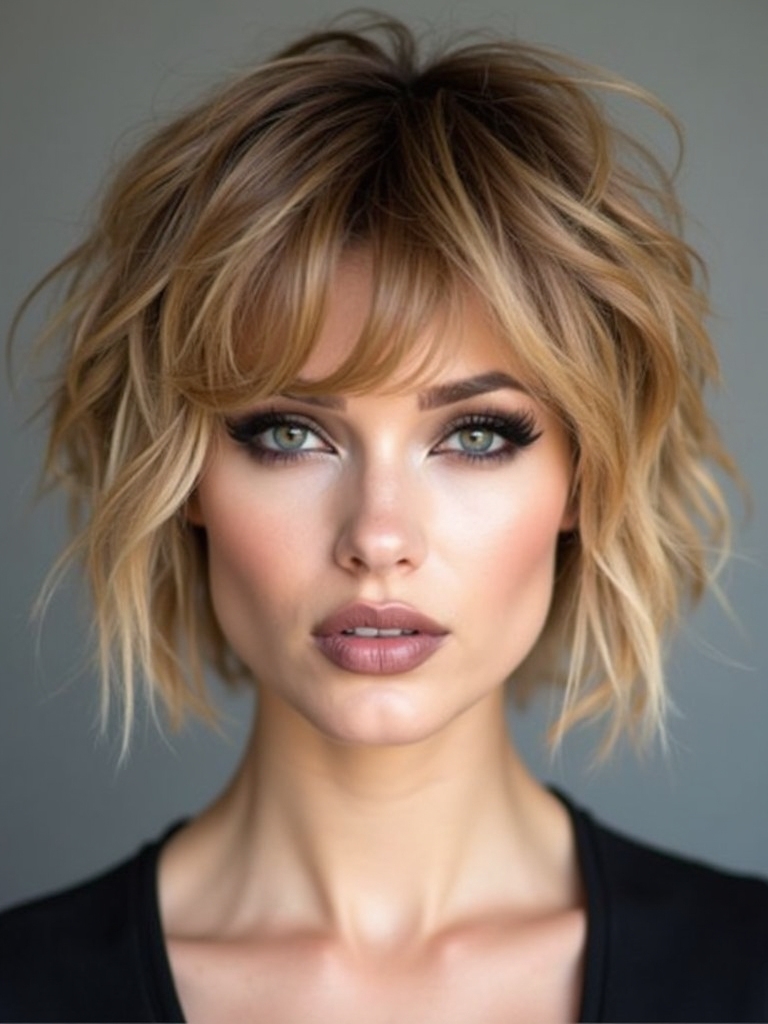 choppy layered shag upkeep