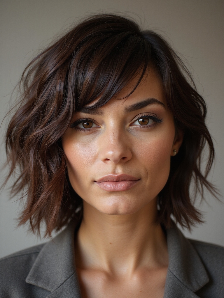 choppy layered textured shagbob