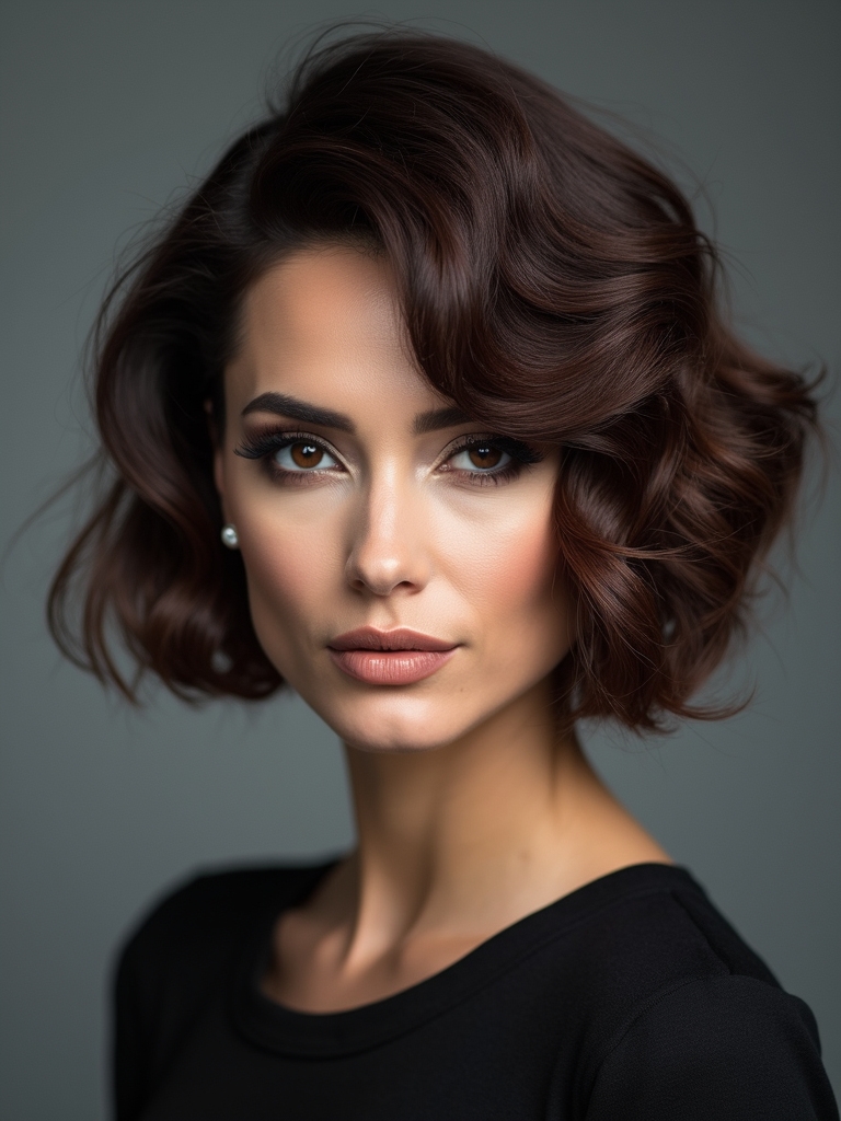 choppy layered textured stacked bob
