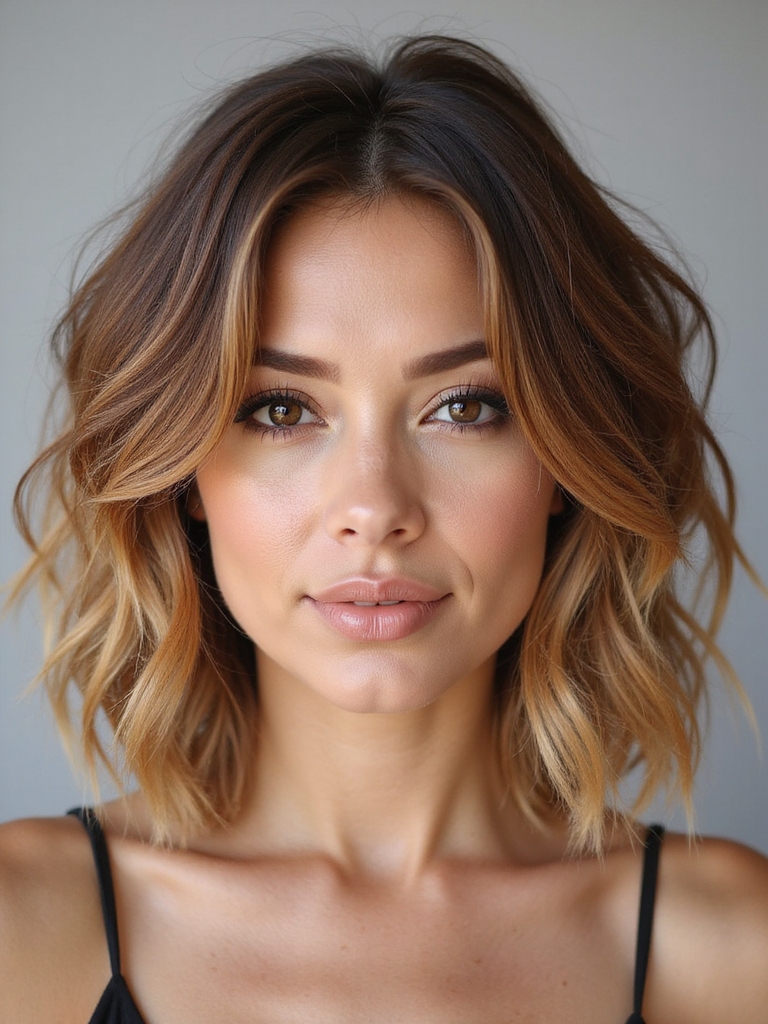 choppy layers tousled movement