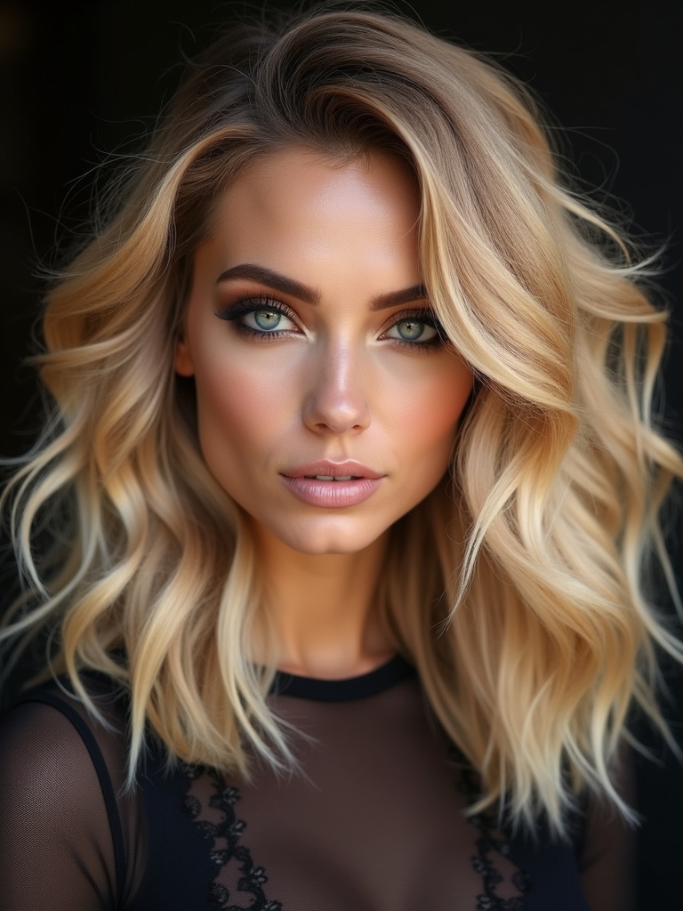 choppy layers with face framing