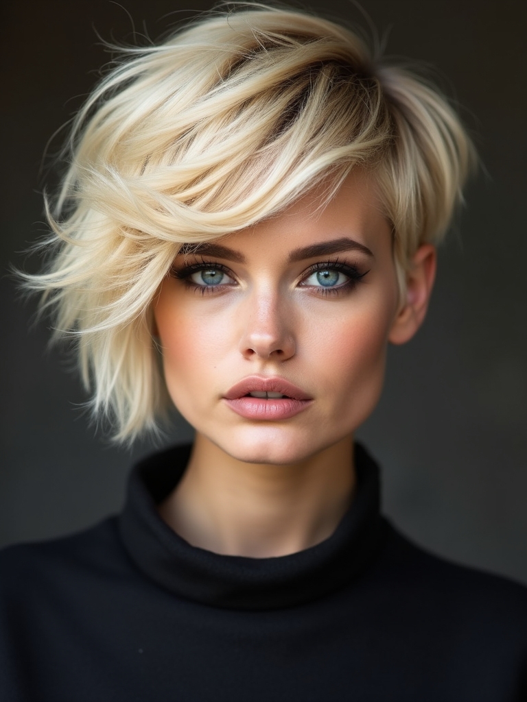 choppy pixie with undercut