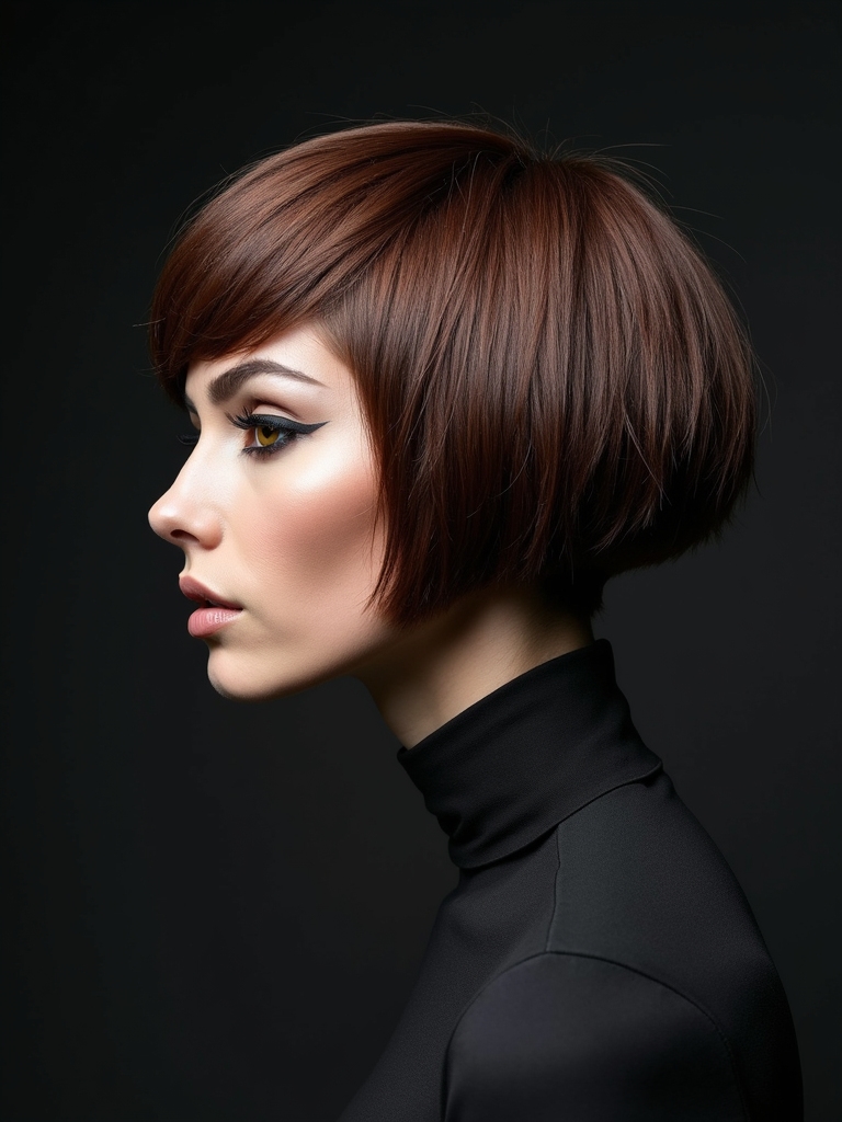 choppy stacked bob drama
