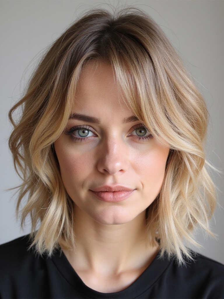 choppy textured layers add volume