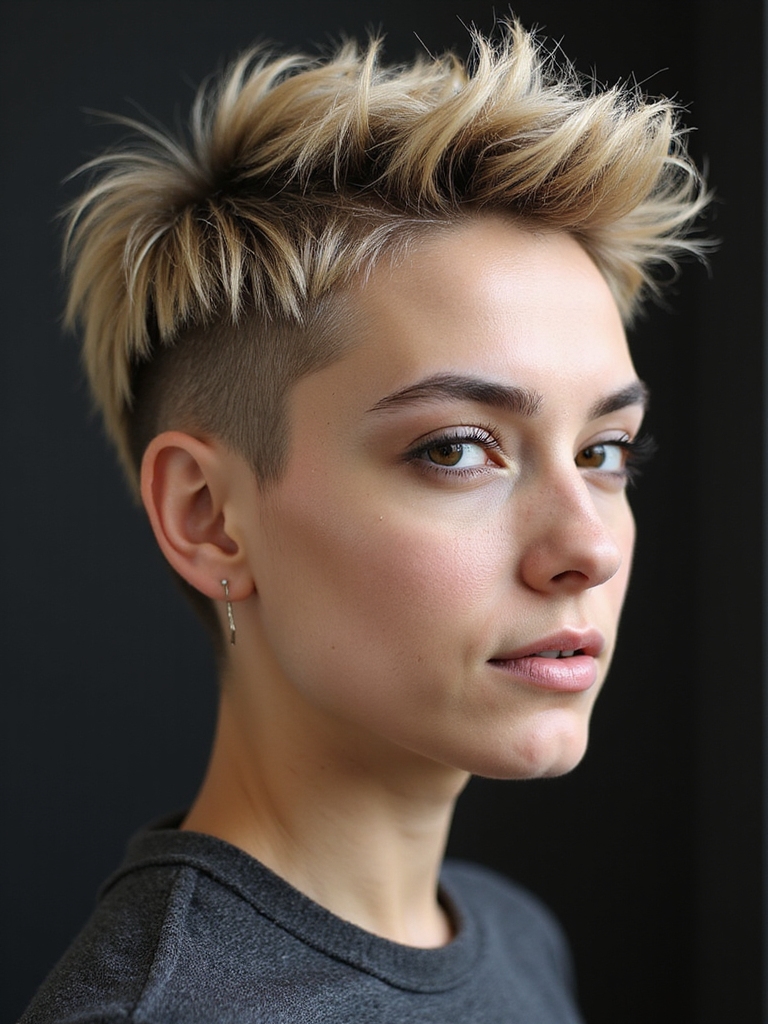 choppy tousled textured pixie