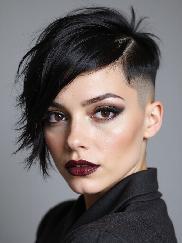 clipped undercut pixie edge