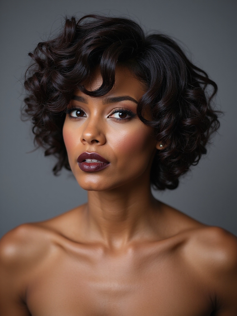 curly shag enhancing natural texture