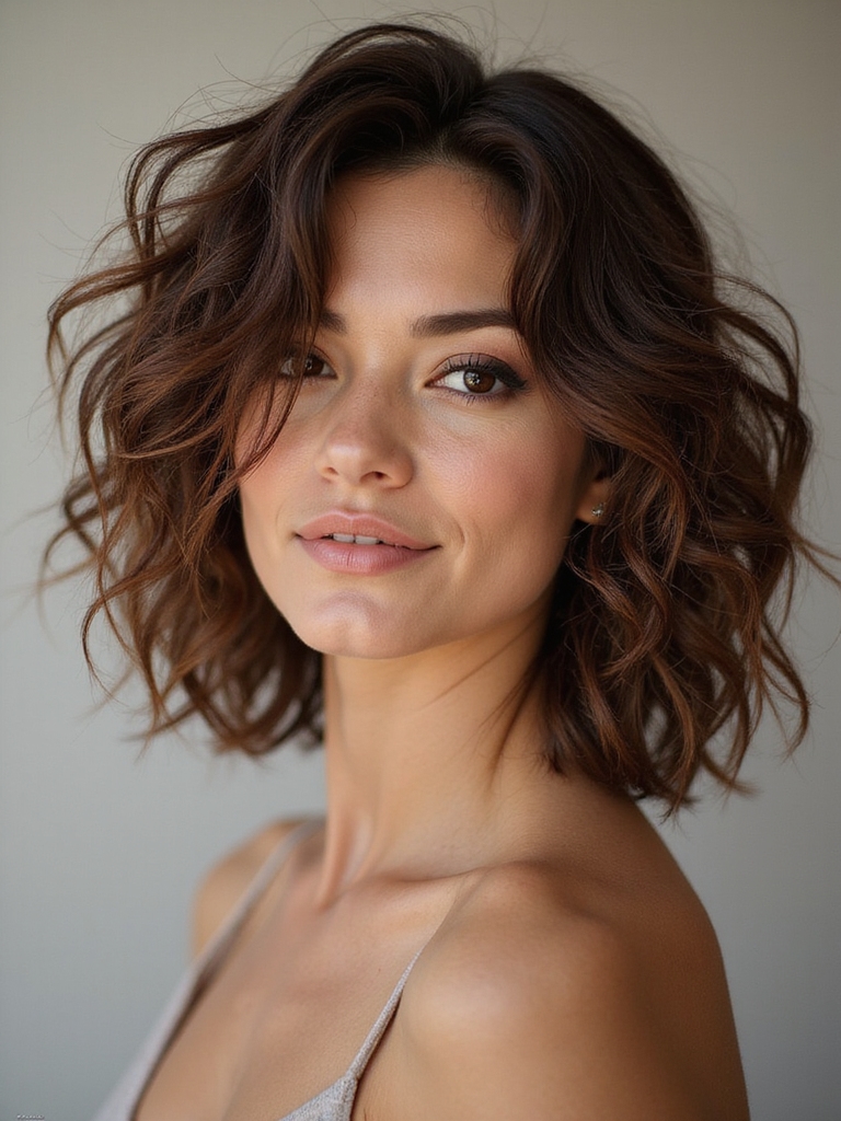 curly shag for effortless movement