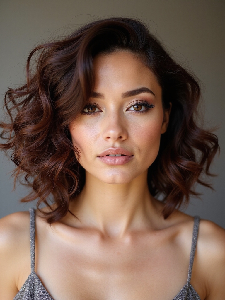 curly voluminous long pixie