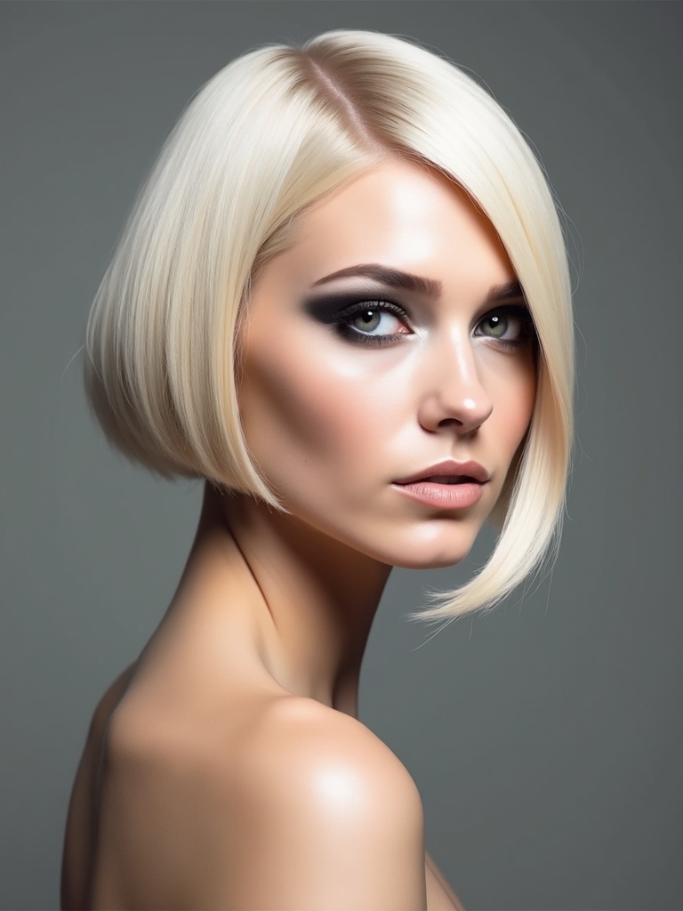 customize asymmetrical bob by type