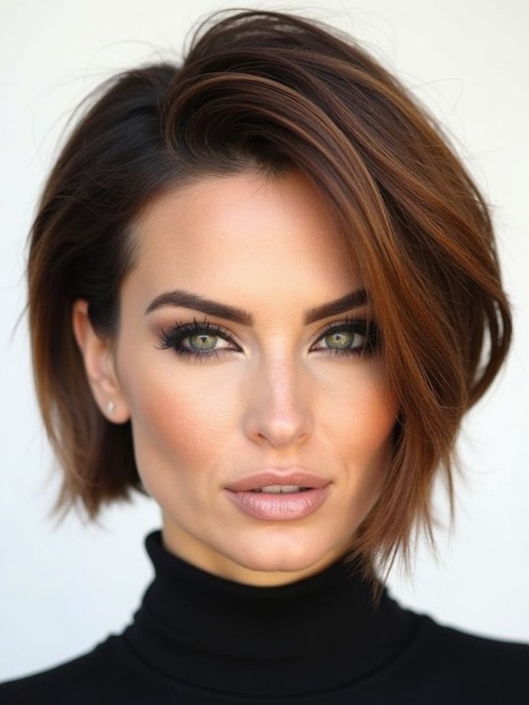 dimension through face framing highlights