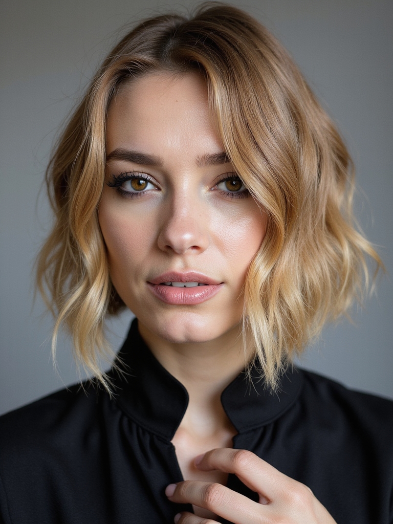 edgy french bob undercut