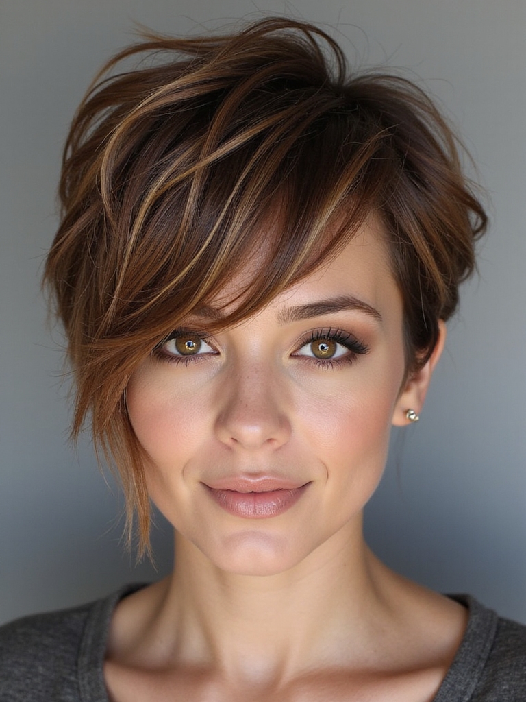 edgy layered pixie lob hybrid