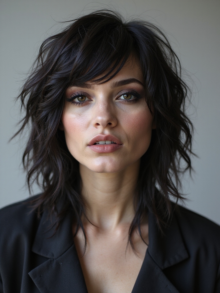 edgy layered punk rockhair