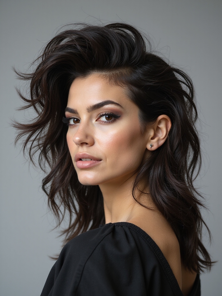 edgy retro confidence with attitude