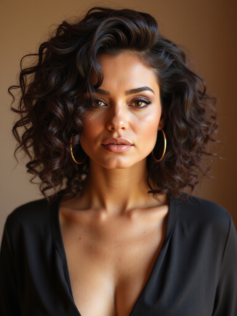 edgy soft bouncy curls