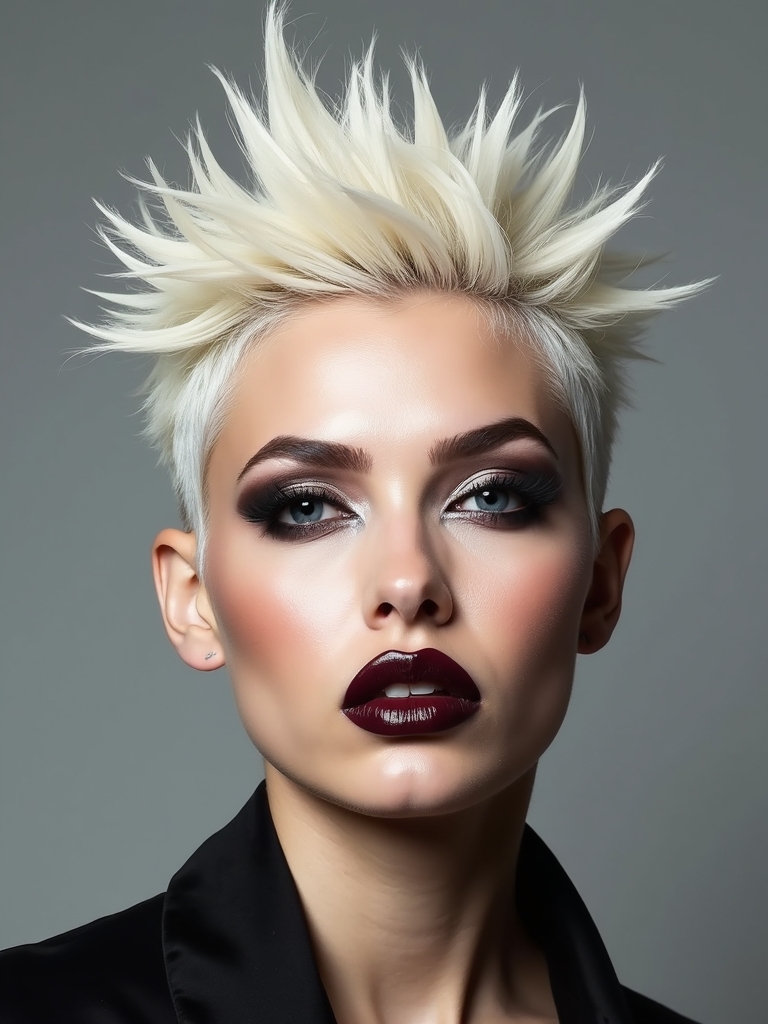edgy textured pixie balances faces