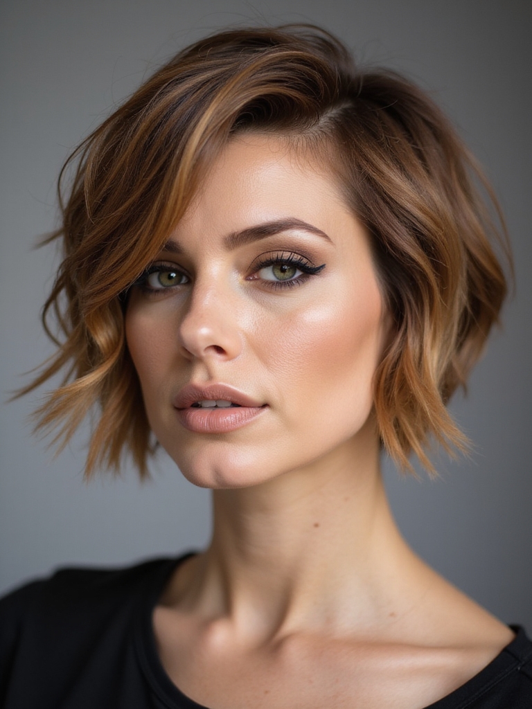 edgy textured pixie bob hybrid