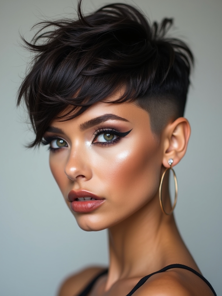 edgy textured shag with undercut