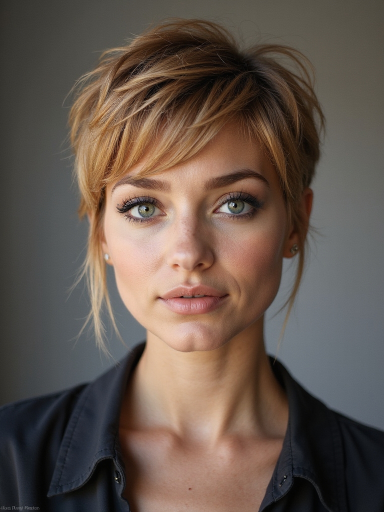 edgy textured versatile face framing