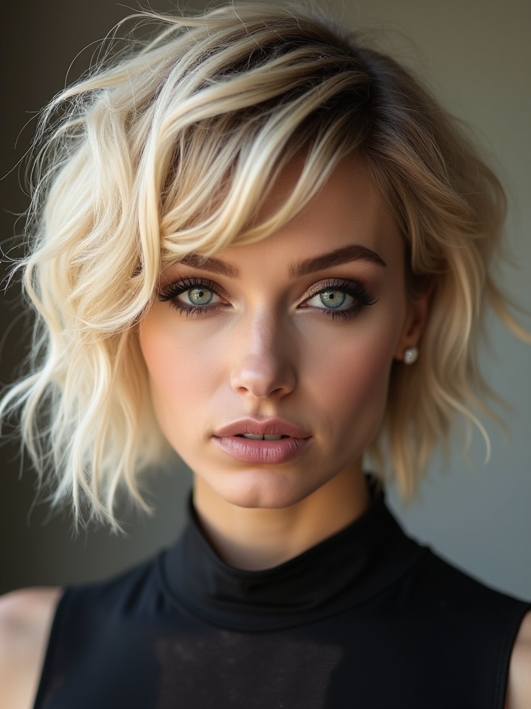 edgy undercut with textured layers