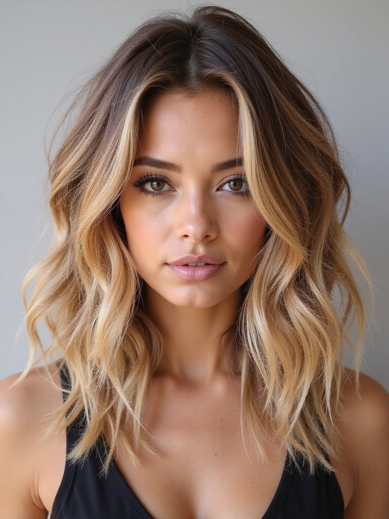 effortless beachy layered waves