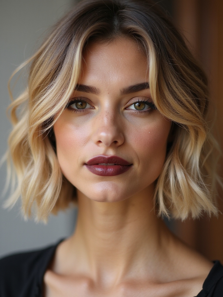 effortless glamorous italian bob