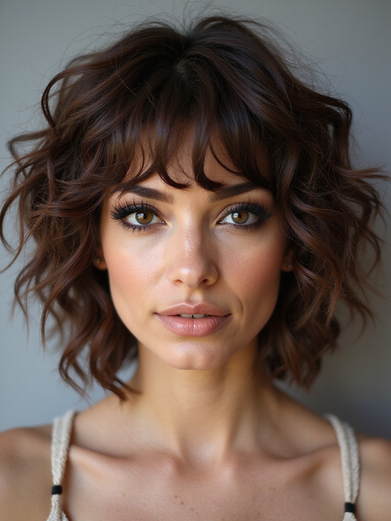 effortless layered curls celebration