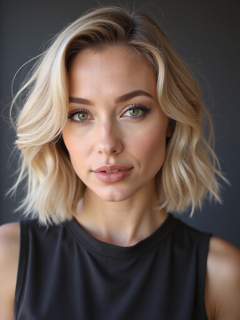 effortless layered shoulder length haircut