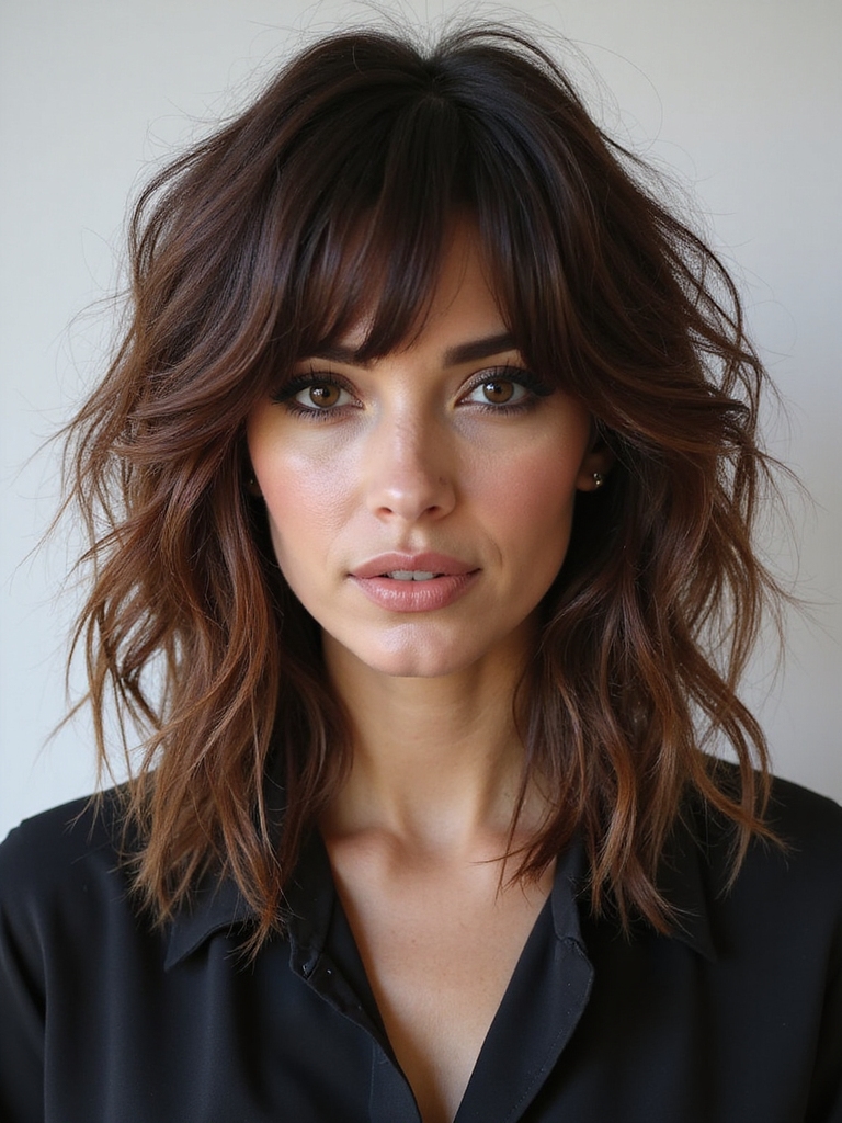 effortless long shag style