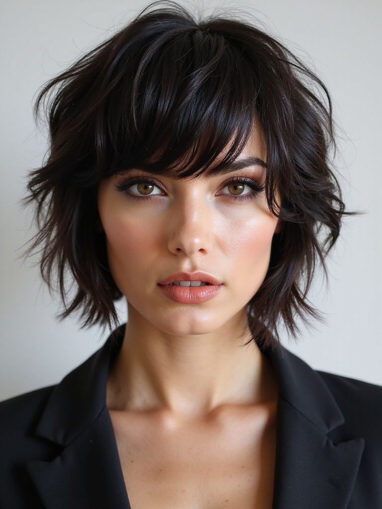 effortless shag haircut vibes