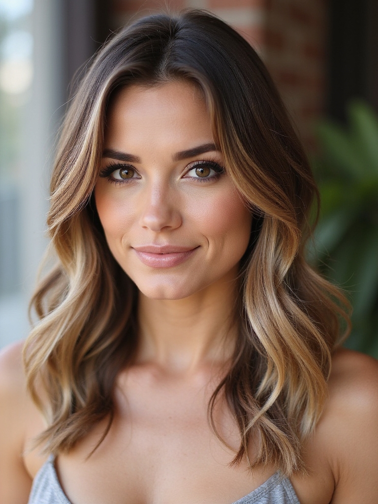 effortless shoulder length layered hairstyle