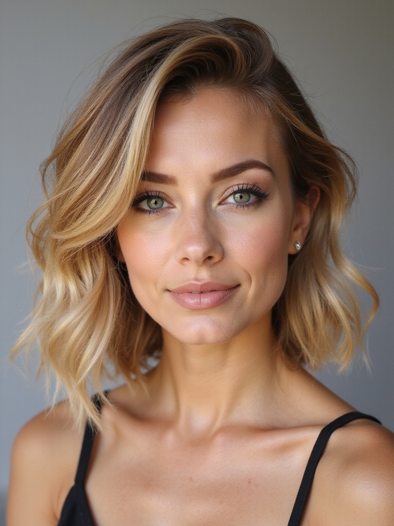 effortless shoulder length layered movement