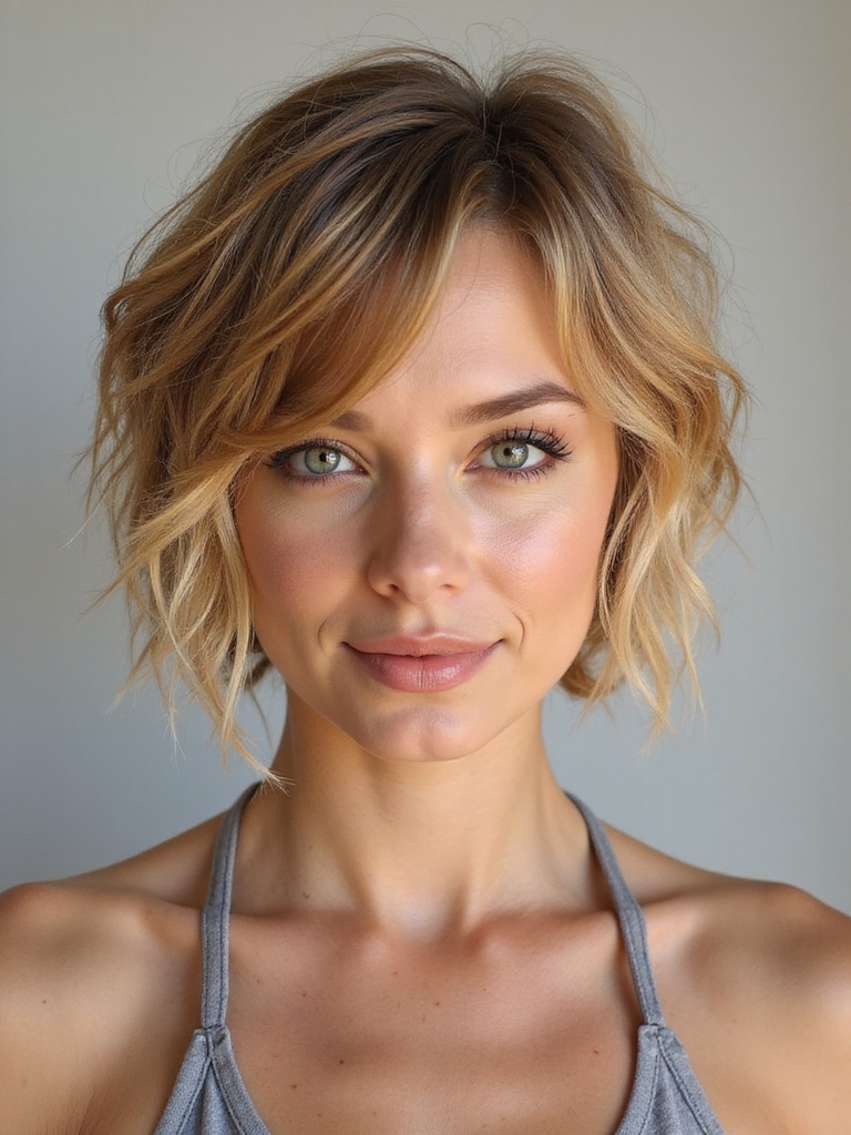 effortless textured grown out pixie