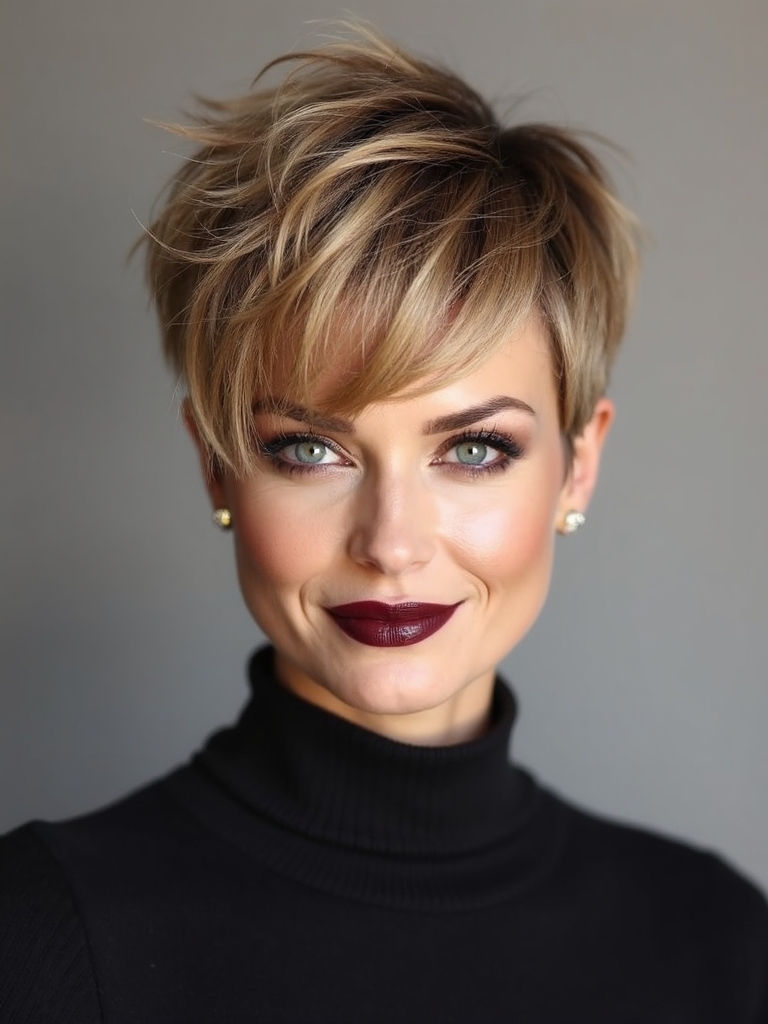 effortless textured layered tousled style