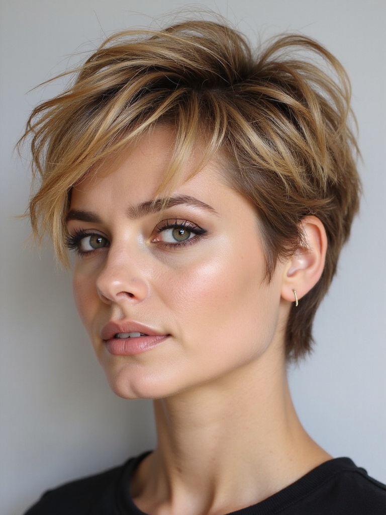 effortless textured low maintenance pixie