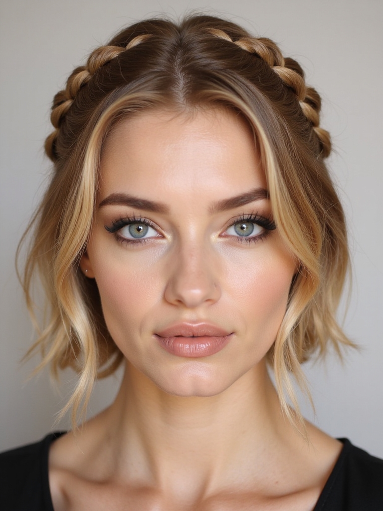 effortless twisted braid bob elegance