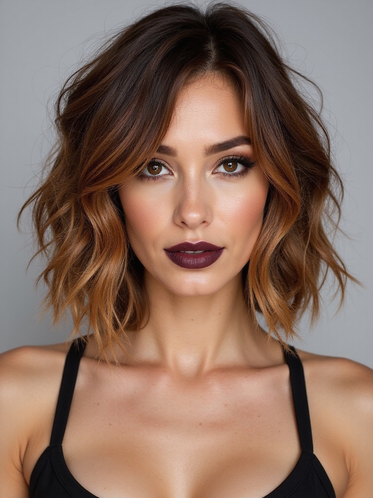 effortless undone wavy shag