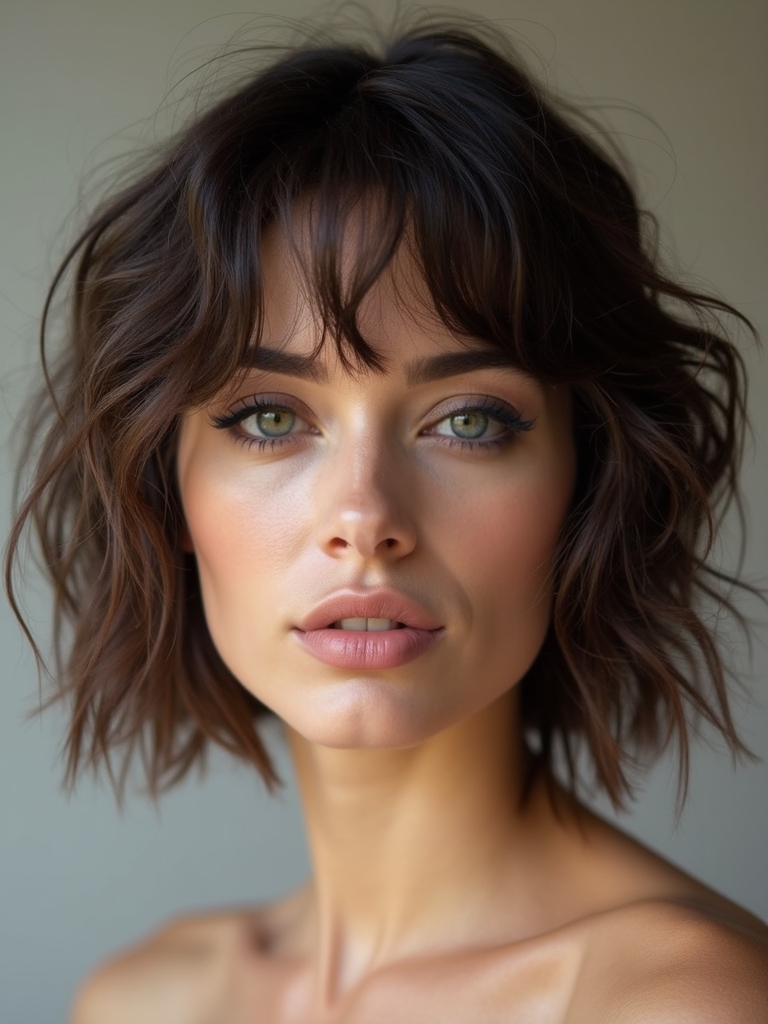 effortlessly textured intentionally tousled bob