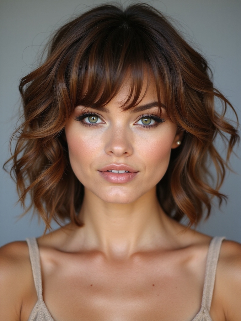 effortlessly tousled rebellious layered hairstyle