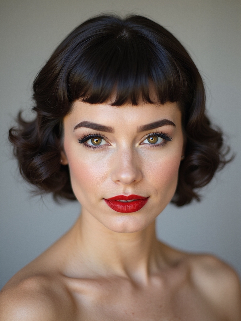 elegant vintage cropped pixie