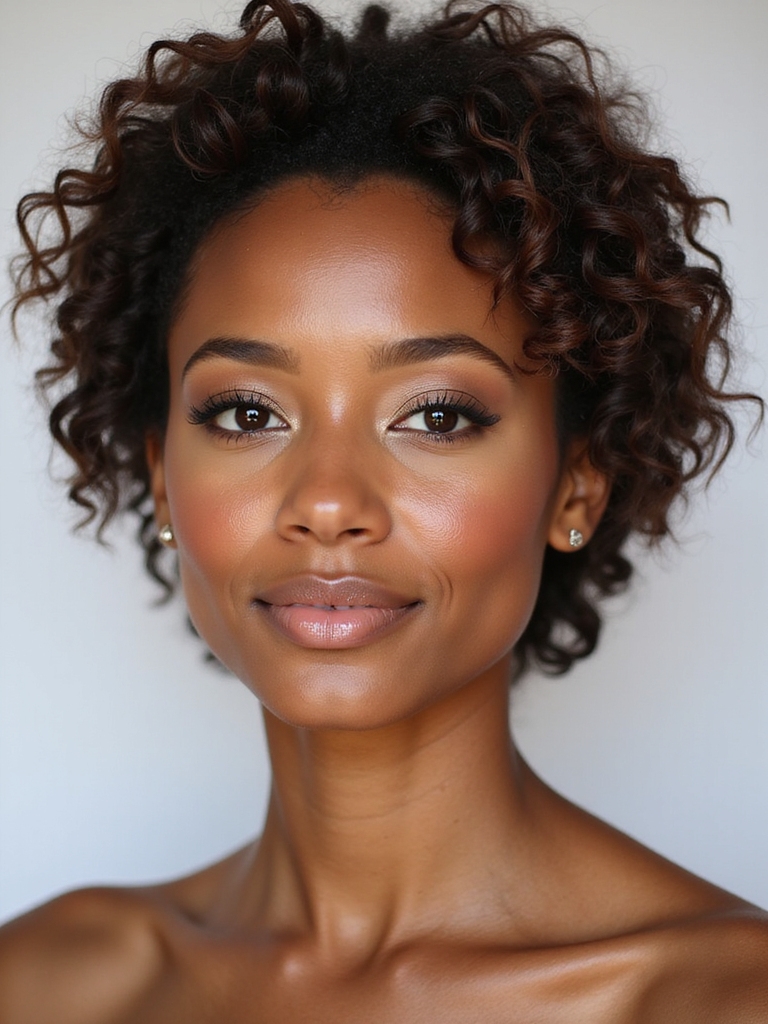elevated natural texture curled style