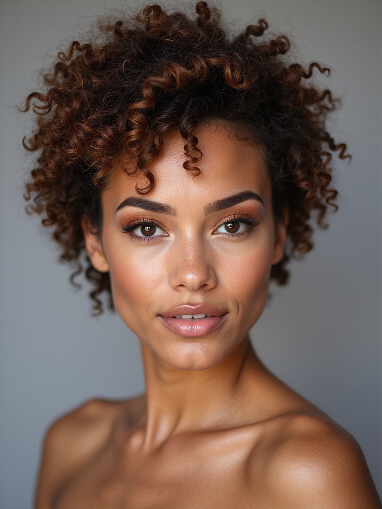 embrace textured curly pixie