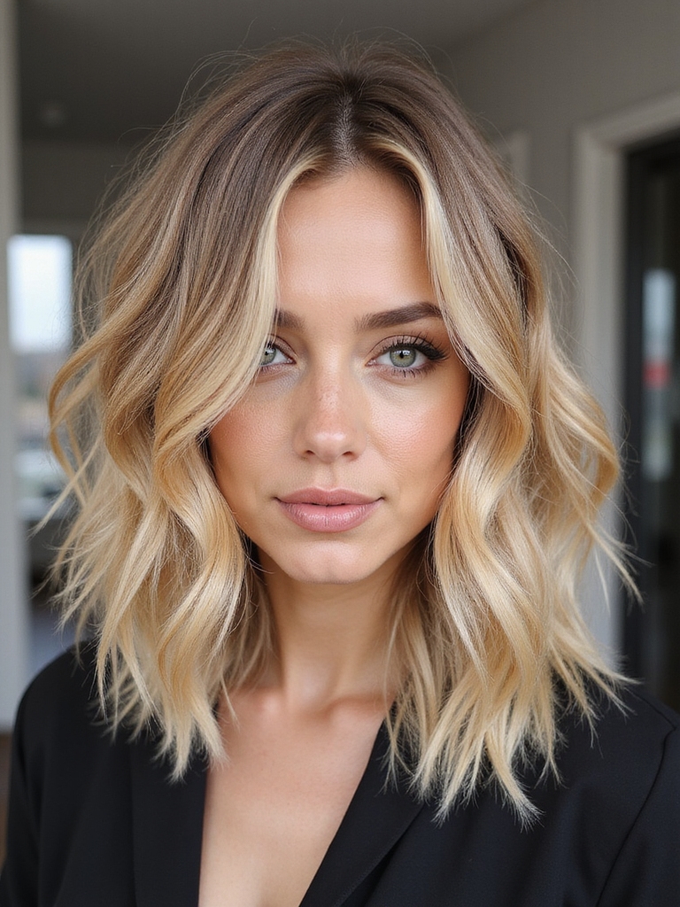 enhance layered hair texture