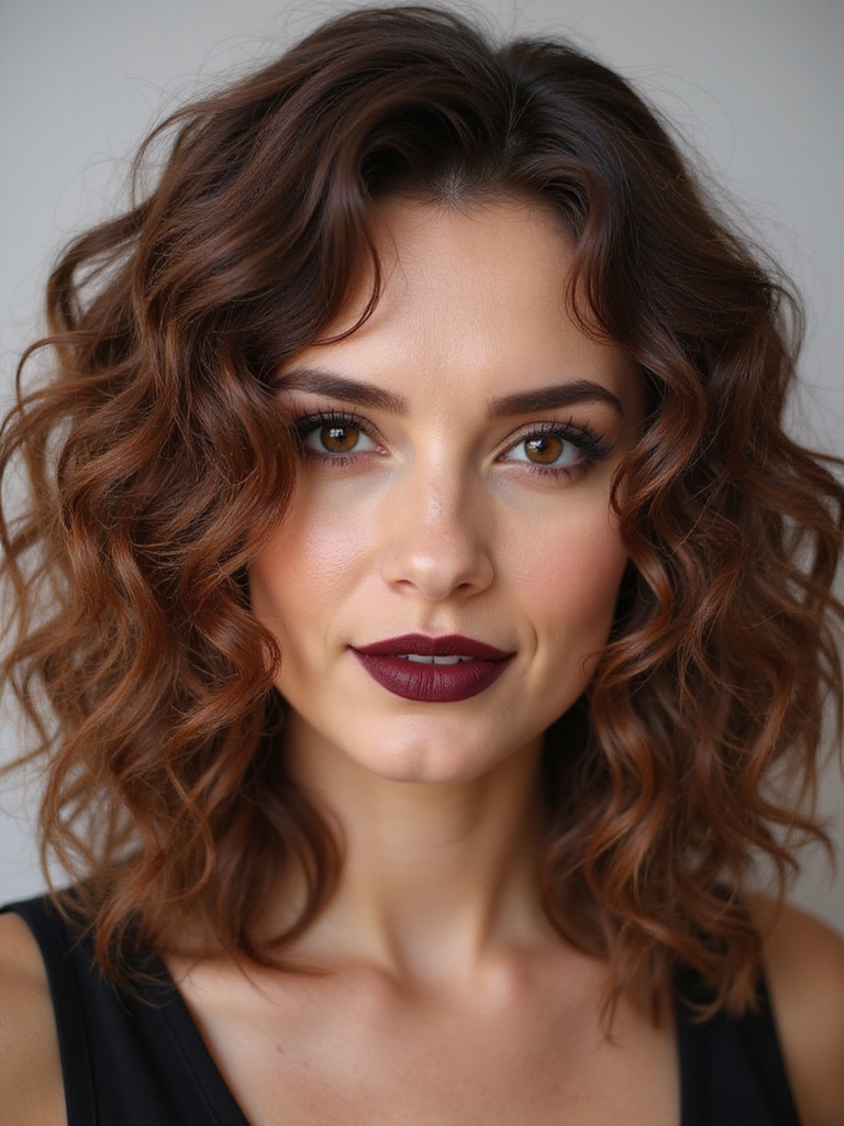 enhance natural curls with layering