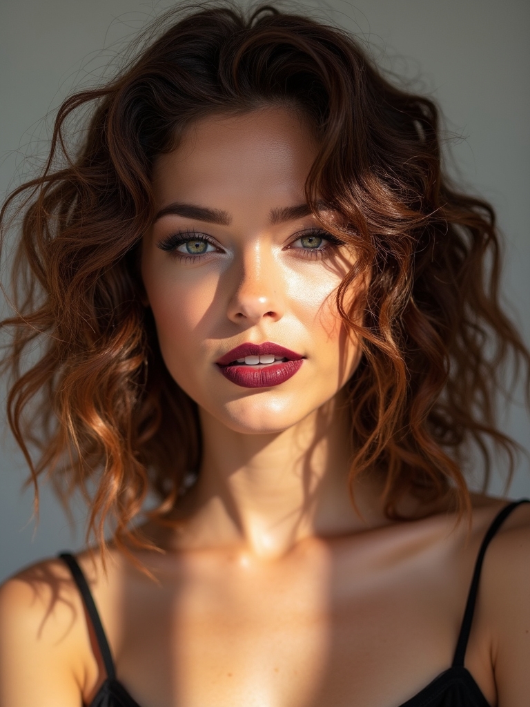 enhancing natural curls with shag