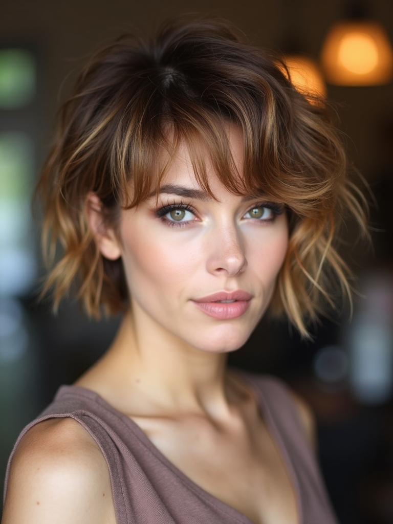 face framing highlights add dimension