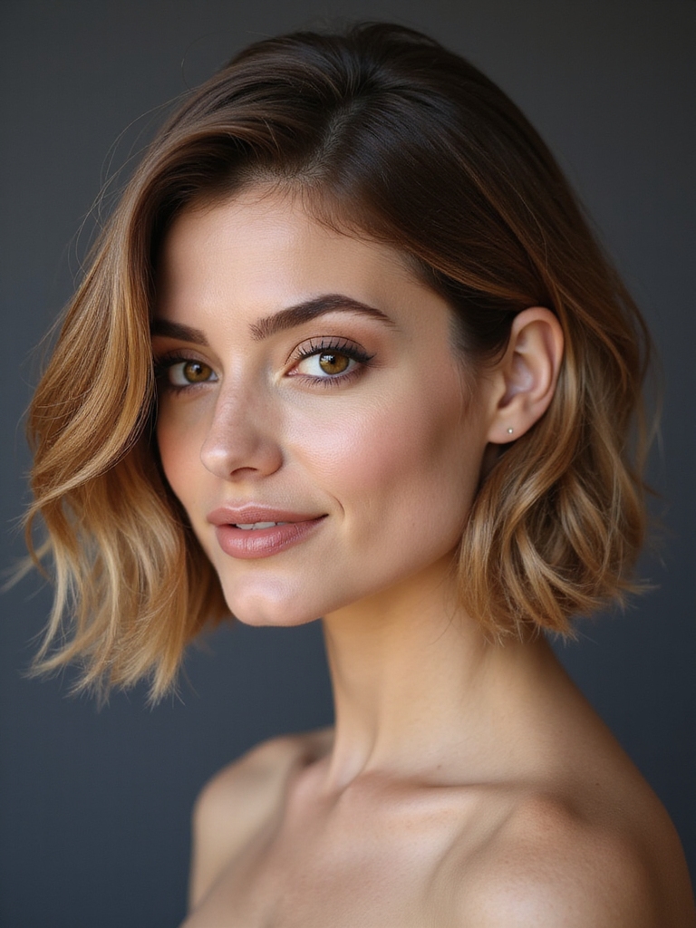 face framing honey blonde highlights