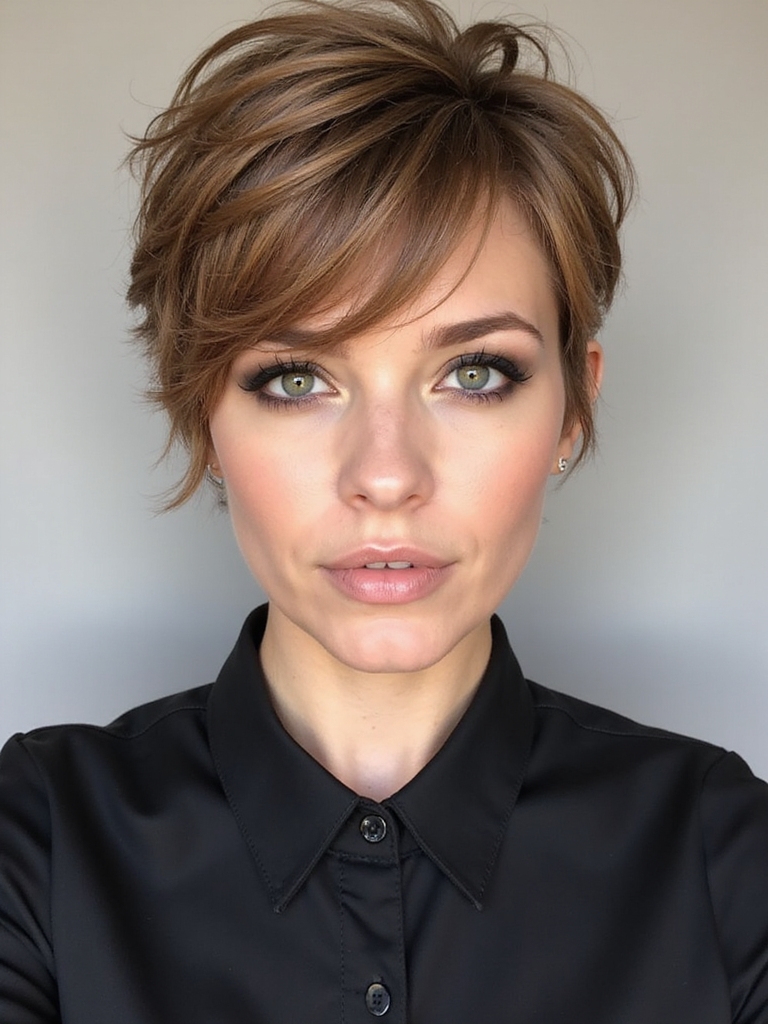 face specific grown out pixie