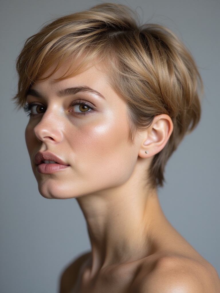 feathered cloud pixie cut